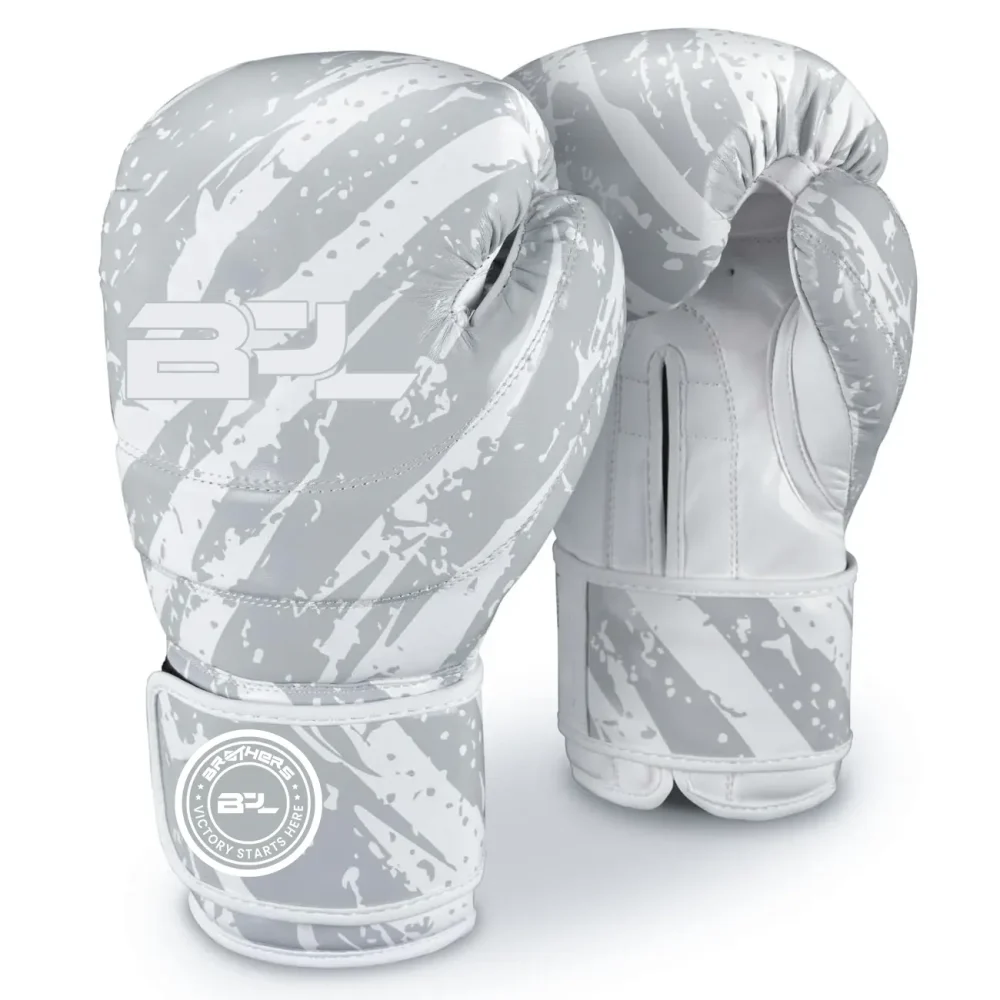 Boxing Gloves Camo Tiger – White
