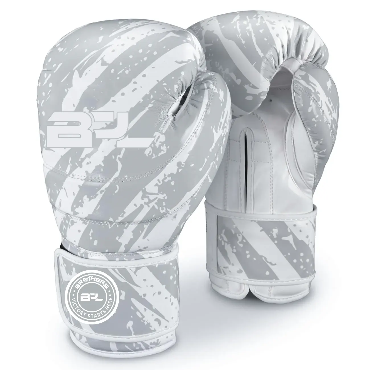 Boxing Gloves Camo Tiger - White