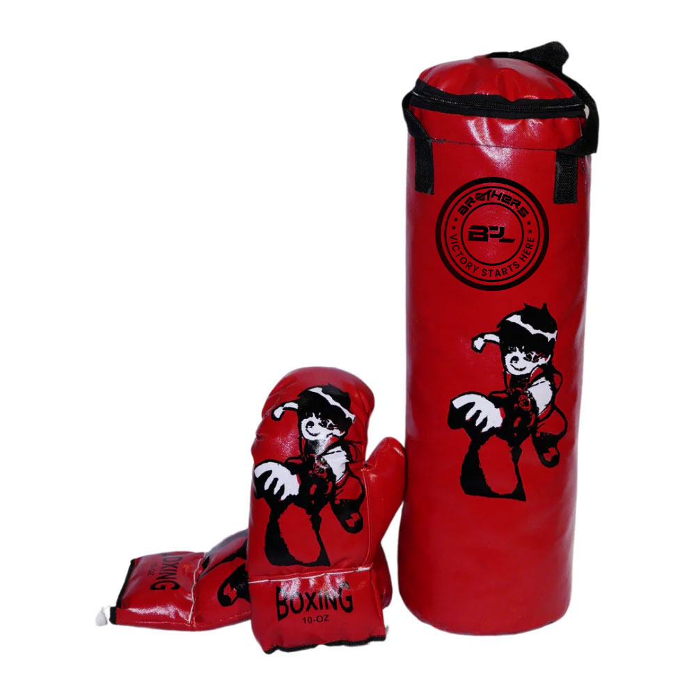 Punching Bag With Gloves Set